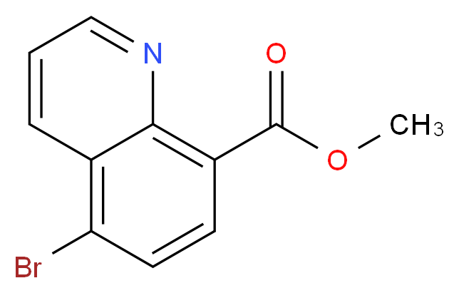 Methyl 5-bromoquinoline-8-carboxylate_分子结构_CAS_1445781-45-2)