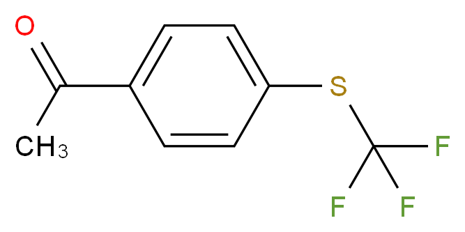 4'-(Trifluoromethylthio)acetophenone 98%_分子结构_CAS_)