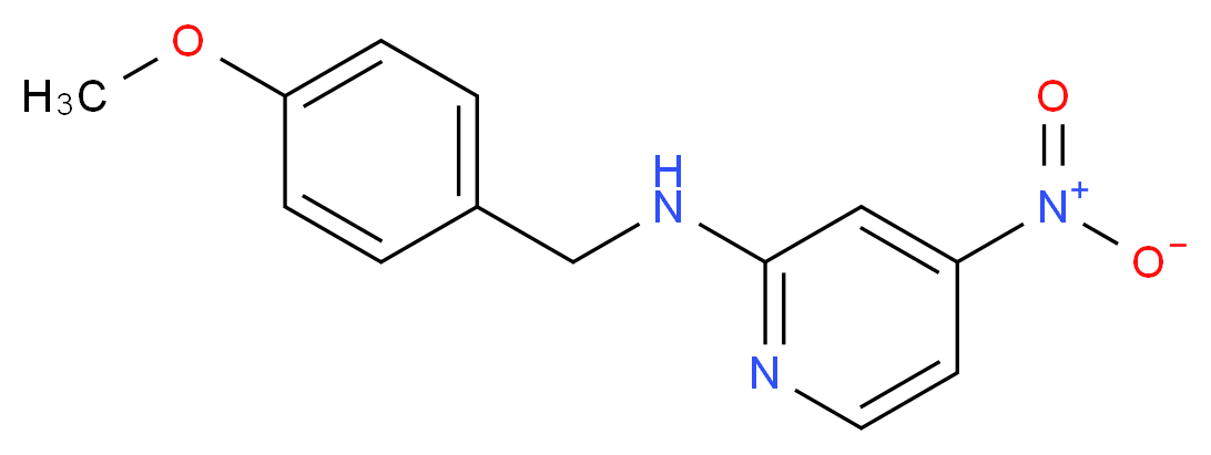 N-[(4-methoxyphenyl)methyl]-4-nitropyridin-2-amine_分子结构_CAS_942076-74-6
