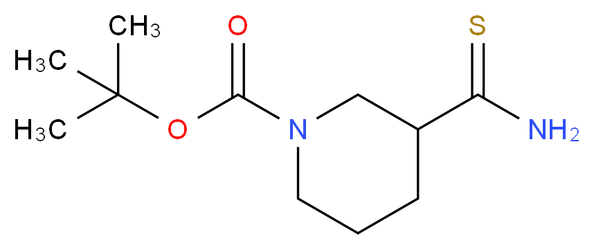 tert-butyl 3-(thiocarbamoyl)piperidine-1-carboxylate_分子结构_CAS_274682-80-3)