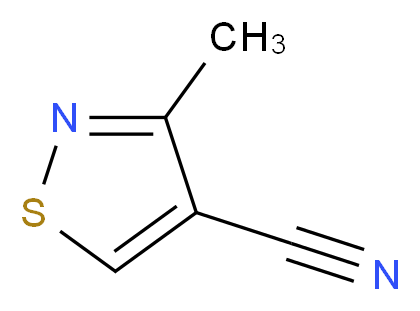 3-methyl-1,2-thiazole-4-carbonitrile_分子结构_CAS_58850-81-0