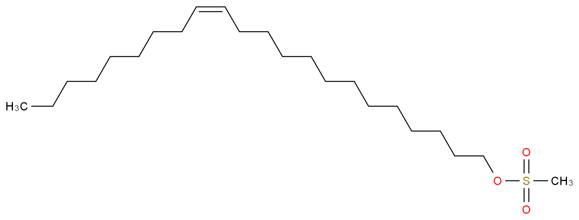 (13Z)-docos-13-en-1-yl methanesulfonate_分子结构_CAS_102542-59-6