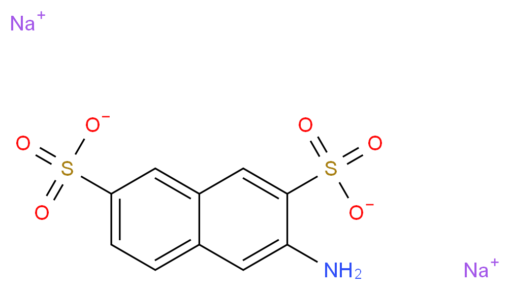 disodium 3-aminoNaphthalene-2,7-disulphonate_分子结构_CAS_135-50-2)