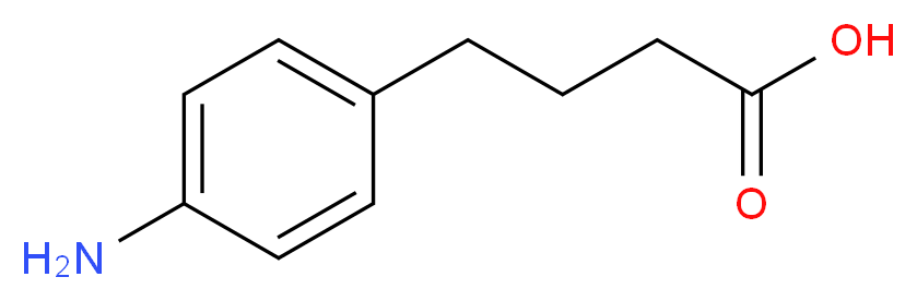 4-(4-Aminophenyl)butyric acid_分子结构_CAS_15118-60-2)