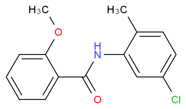 N-(5-chloro-2-methylphenyl)-2-methoxybenzamide_分子结构_CAS_331436-20-5