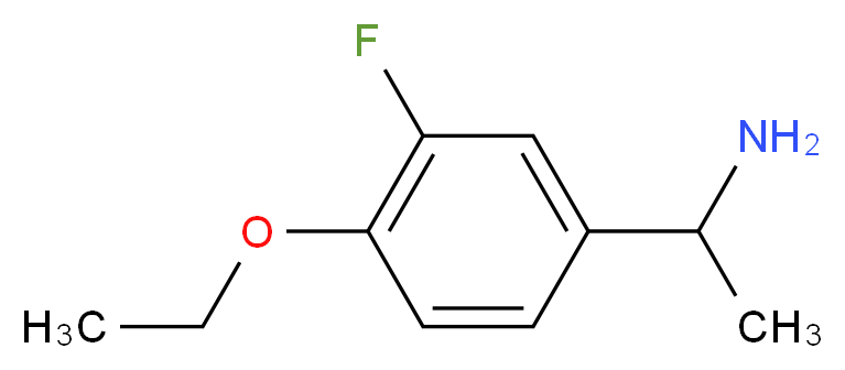 1-(4-Ethoxy-3-fluorophenyl)ethanamine_分子结构_CAS_634150-90-6)