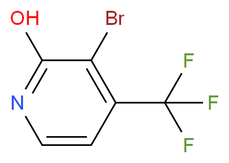 3-Bromo-2-hydroxy-4-(trifluoromethyl)pyridine_分子结构_CAS_1227591-86-7)