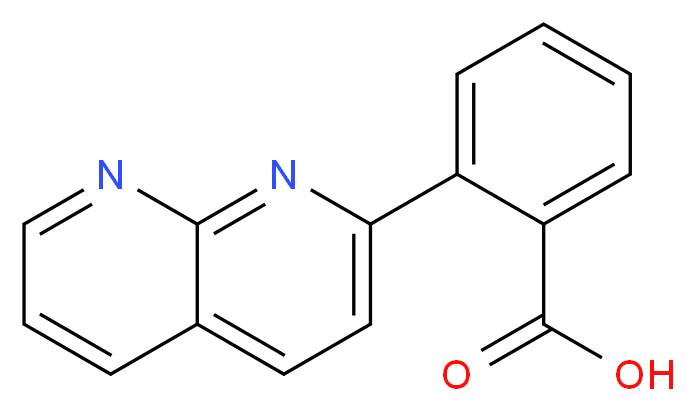 2-(1,8-naphthyridin-2-yl)benzoic acid_分子结构_CAS_178617-49-7