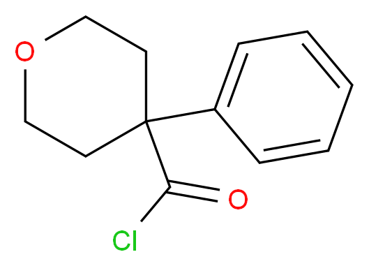 4-phenyltetrahydropyran-4-carbonyl chloride_分子结构_CAS_100119-45-7)