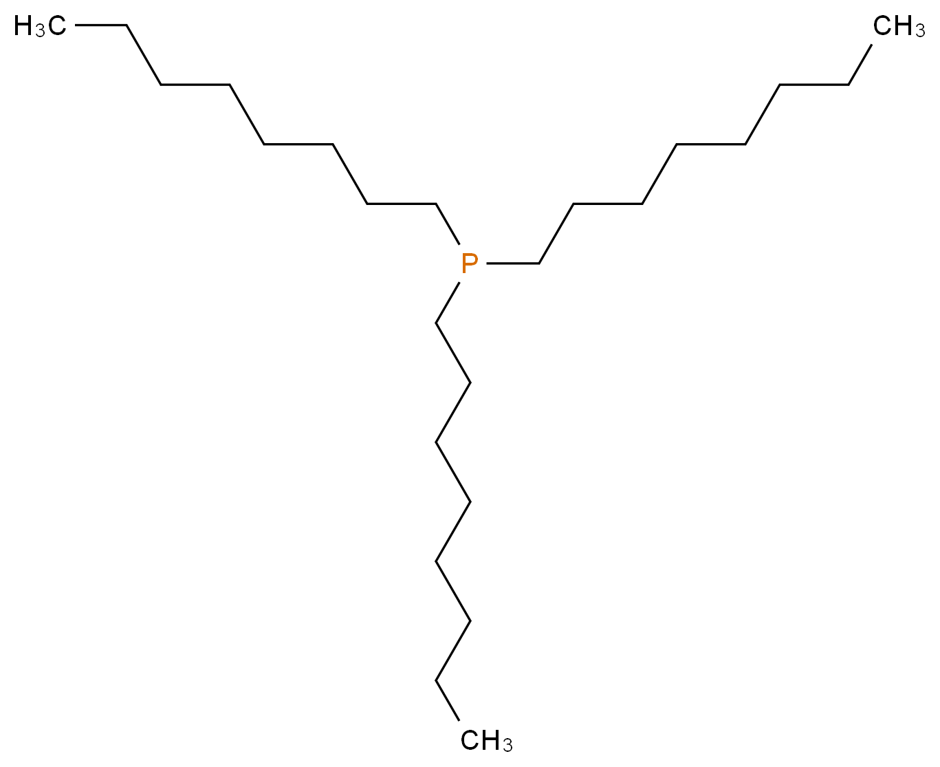 trioctylphosphane_分子结构_CAS_4731-53-7