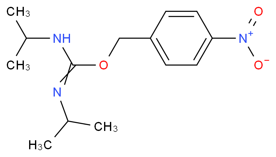 N,N′-二异丙基-O(4-硝基苄基)异脲_分子结构_CAS_2978-11-2)