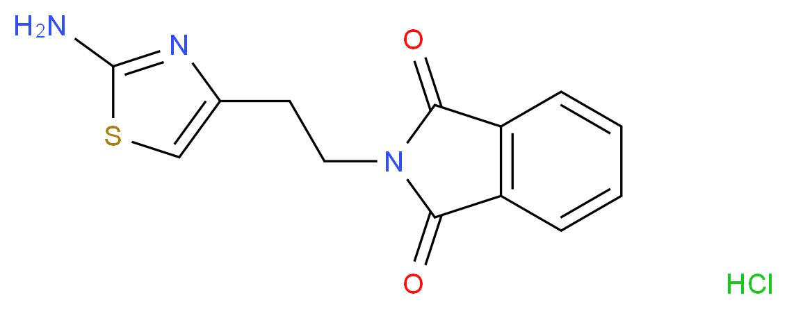 2-Amino-4-[(2-N-phthalimido)ethyl]thiazole hydrochloride_分子结构_CAS_137118-00-4)