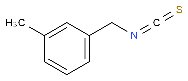 1-(isothiocyanatomethyl)-3-methylbenzene_分子结构_CAS_3696-66-0