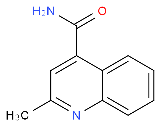 2-methylquinoline-4-carboxamide_分子结构_CAS_15821-13-3