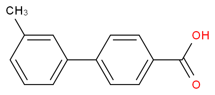 4-(3-methylphenyl)benzoic acid_分子结构_CAS_5728-33-6