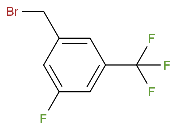 3-氟-5-(三氟甲基)苯甲酰溴_分子结构_CAS_239087-09-3)