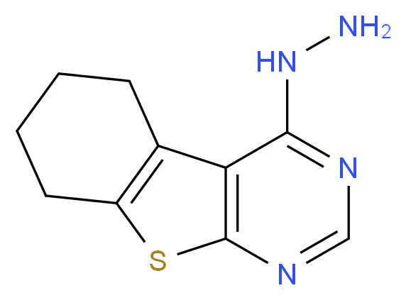 3-hydrazinyl-8-thia-4,6-diazatricyclo[7.4.0.0<sup>2</sup>,<sup>7</sup>]trideca-1(9),2,4,6-tetraene_分子结构_CAS_40106-45-4