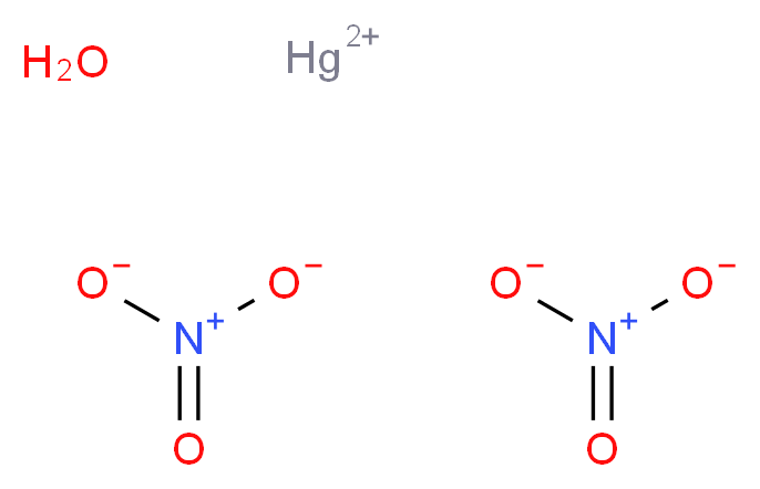 硝酸汞(II) 一水合物_分子结构_CAS_7783-34-8)