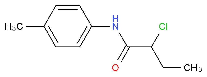 2-chloro-N-(4-methylphenyl)butanamide_分子结构_CAS_861597-51-5)