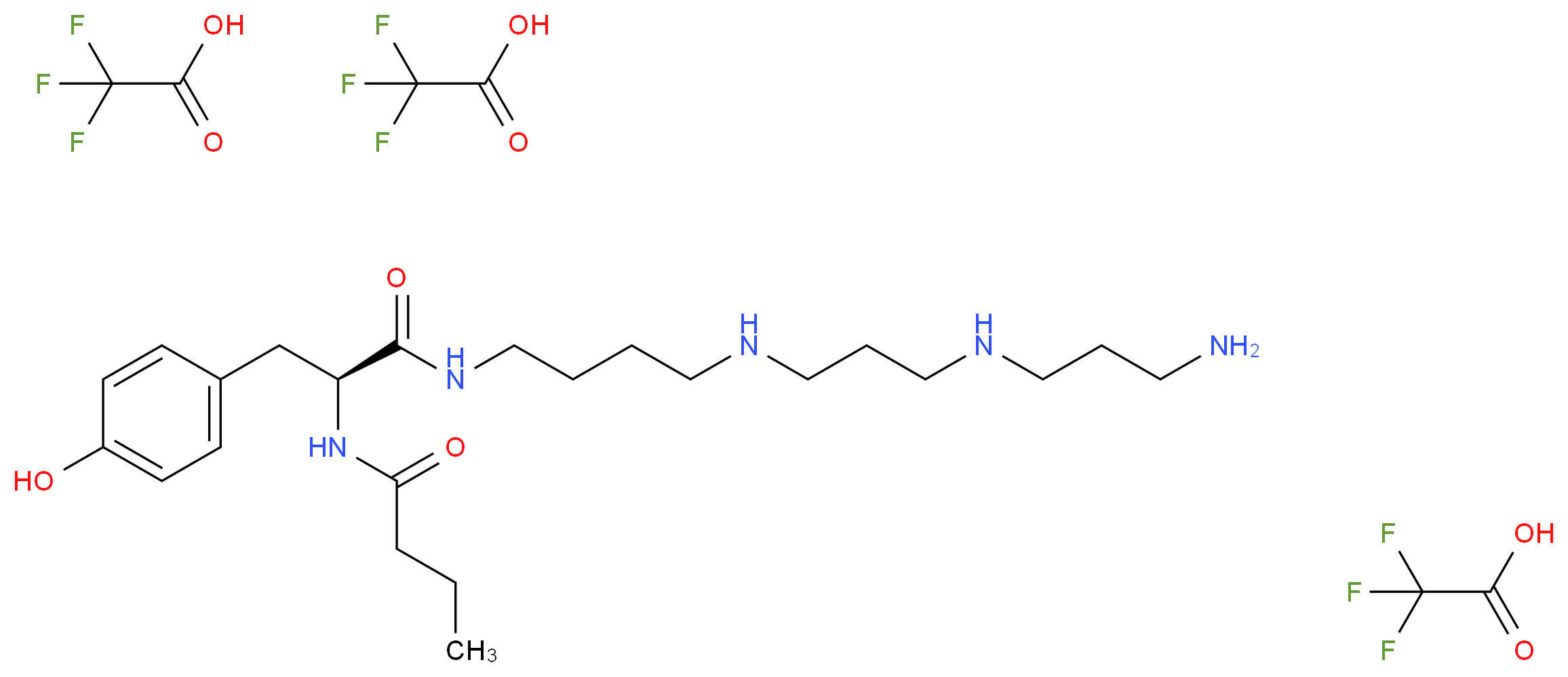 Philanthotoxin 433 tris(trifluoroacetate) salt_分子结构_CAS_276684-27-6)