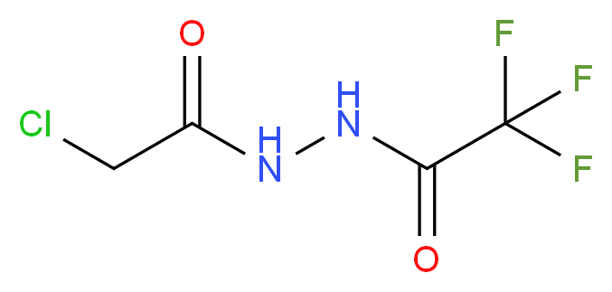 N'-(2-chloroacetyl)-2,2,2-trifluoroacetohydrazide_分子结构_CAS_762240-99-3