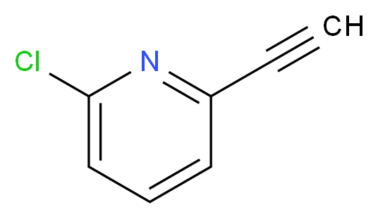 2-Chloro-6-ethynylpyridine_分子结构_CAS_914950-09-7)