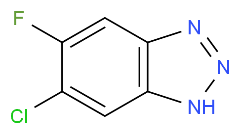 6-Chloro-5-fluorobenzotriazole 97%_分子结构_CAS_99803-85-7)