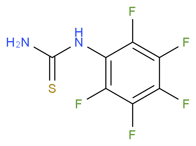 (pentafluorophenyl)thiourea_分子结构_CAS_715-60-6