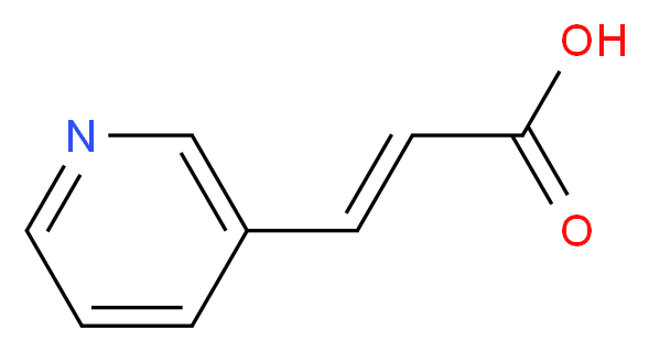 3-(pyridin-3-yl)prop-2-enoic acid_分子结构_CAS_1126-74-5