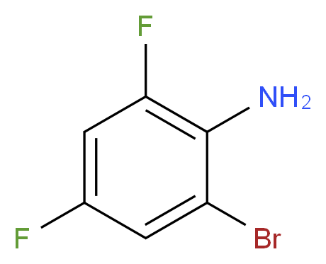 2-溴-4,6-二氟苯胺_分子结构_CAS_444-14-4)