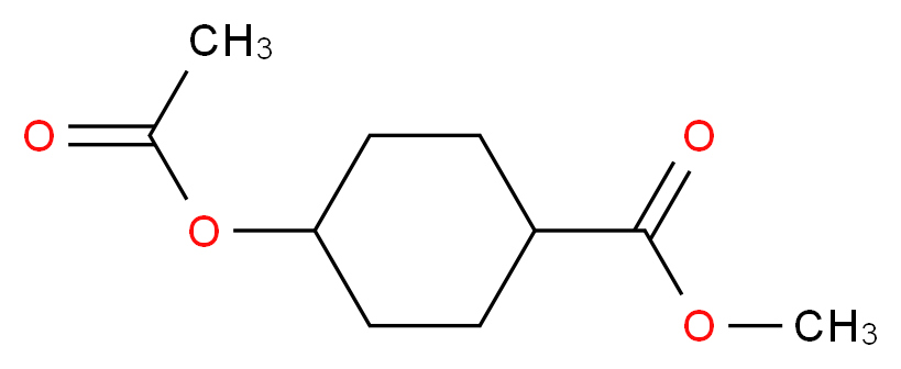 methyl 4-(acetyloxy)cyclohexane-1-carboxylate_分子结构_CAS_94-60-0