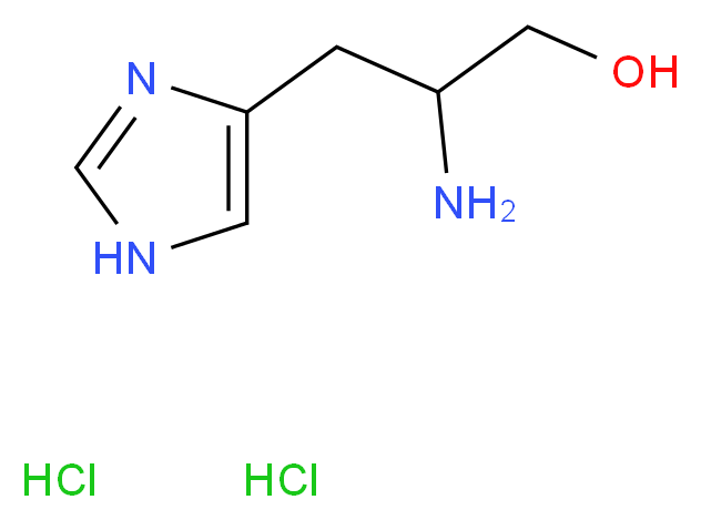 2-amino-3-(1H-imidazol-4-yl)propan-1-ol dihydrochloride_分子结构_CAS_1596-64-1