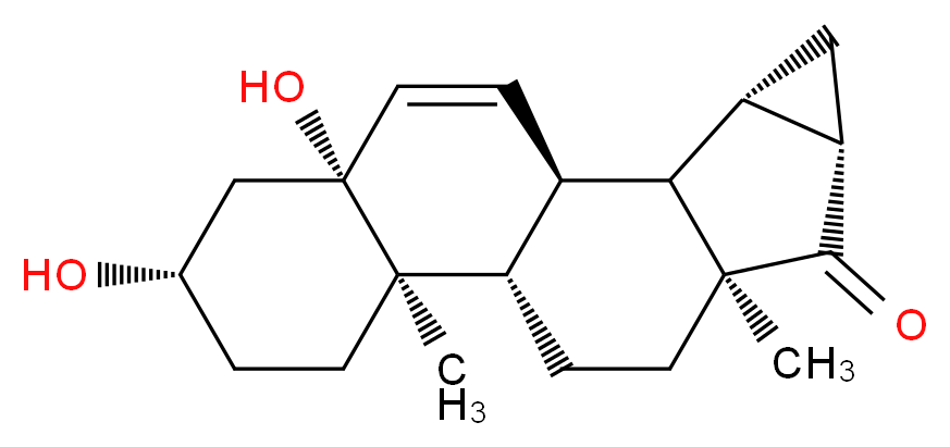 3β,5-Dihydroxy-15β,16β-methylene-5β-androst-6-en-17-one_分子结构_CAS_82543-15-5)