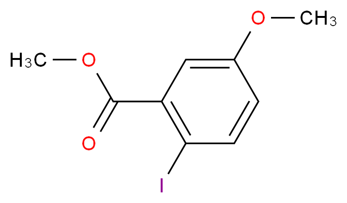 methyl 2-iodo-5-methoxybenzoate_分子结构_CAS_857599-37-2