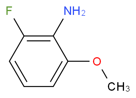 2-Fluoro-6-methoxyaniline_分子结构_CAS_446-61-7)