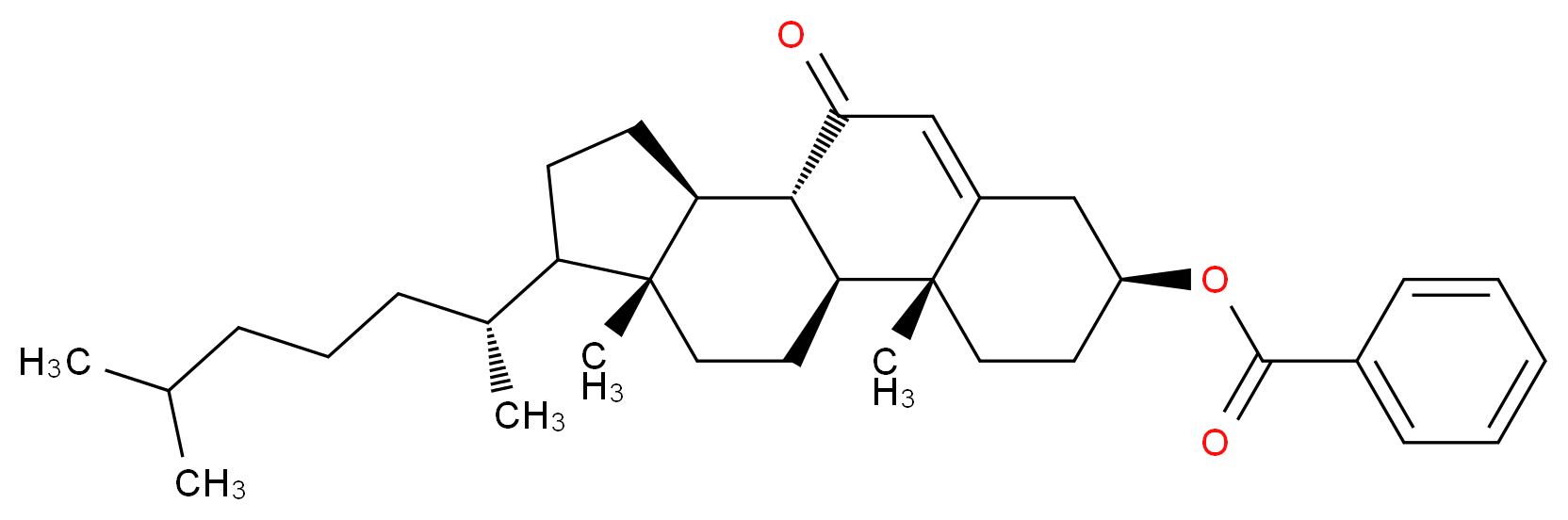 3β-(Benzoyloxy)cholest-5-en-7-one_分子结构_CAS_6997-41-7)