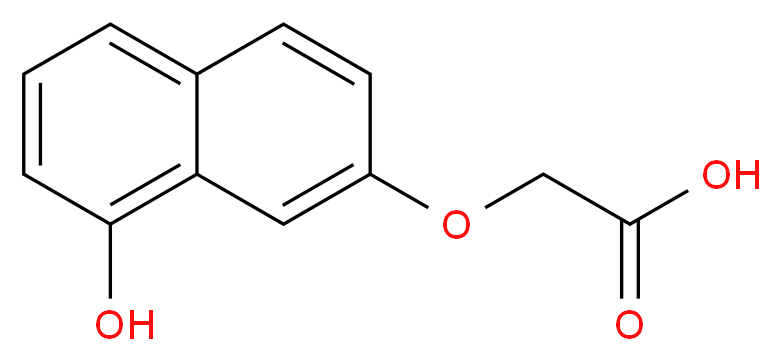 2-[(8-hydroxynaphthalen-2-yl)oxy]acetic acid_分子结构_CAS_72836-77-2