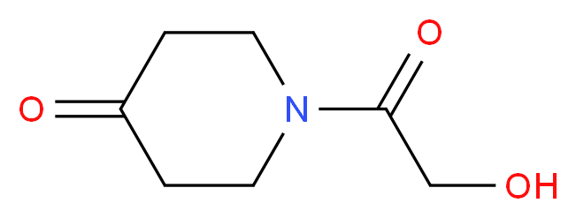 1-(2-hydroxyacetyl)piperidin-4-one_分子结构_CAS_)