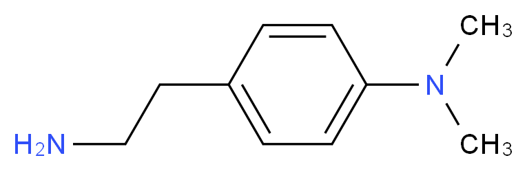 4-(2-aminoethyl)-N,N-dimethylaniline_分子结构_CAS_52632-05-0