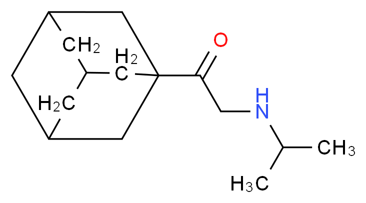 1-(1-adamantyl)-2-(isopropylamino)ethanone_分子结构_CAS_487012-61-3)