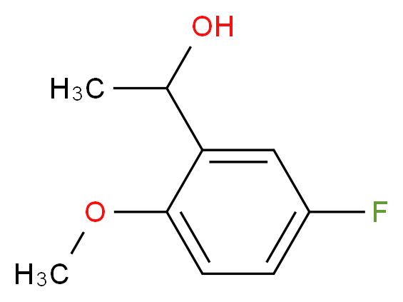 1-(5-氟-2-甲氧基苯基)乙醇_分子结构_CAS_878572-08-8)