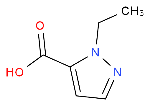 1-Ethyl-1H-pyrazole-5-carboxylic acid_分子结构_CAS_)