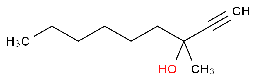 3-methylnon-1-yn-3-ol_分子结构_CAS_5430-01-3