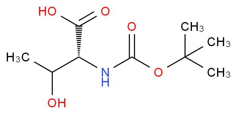 N-Boc-L-苏氨酸_分子结构_CAS_2592-18-9)