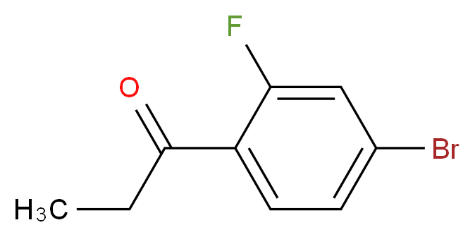 1-(4-bromo-2-fluorophenyl)propan-1-one_分子结构_CAS_259750-61-3