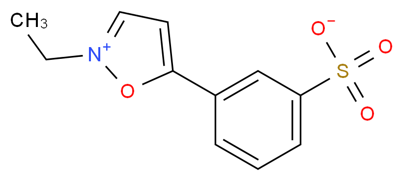 2-ethyl-5-(3-sulfonatophenyl)-1,2-oxazol-2-ium_分子结构_CAS_4156-16-5