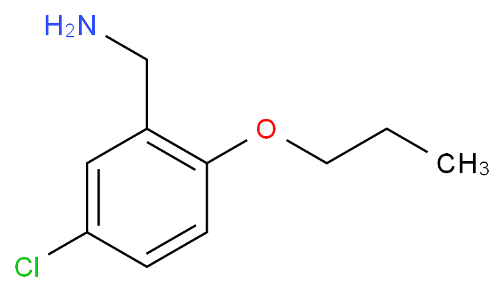 (5-chloro-2-propoxyphenyl)methanamine_分子结构_CAS_608524-02-3