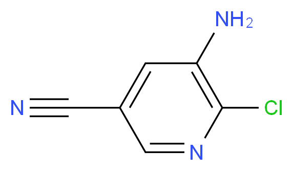 5-amino-6-chloropyridine-3-carbonitrile_分子结构_CAS_1260672-23-8