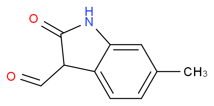 6-methyl-2-oxo-2,3-dihydro-1H-indole-3-carbaldehyde_分子结构_CAS_845655-53-0