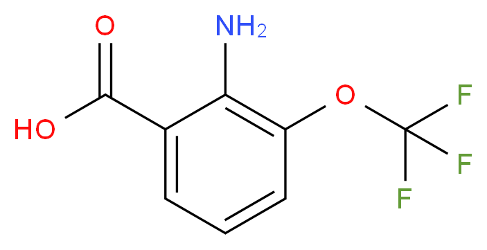 2-amino-3-(trifluoromethoxy)benzoic acid_分子结构_CAS_561304-41-4